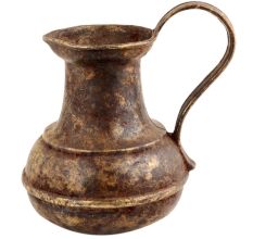 Handmade Brown Patina Finish Brass Islamic Jug And Long Handle