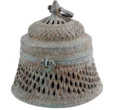 Handmade Multi Colored Tribal Brass Dhokra Jewelry Or TrinketÂ Box