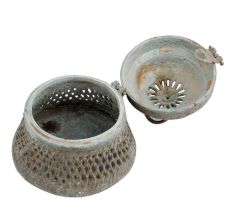 Handmade Multi Colored Tribal Brass Dhokra Jewelry Or TrinketÂ Box