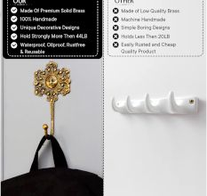 Handmade Yellow Brass Sun God Face Single Wall Hook