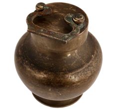 Handmade Antique Brass kamandal Pot For Storing Gangjal