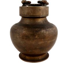 Handmade Antique Brass kamandal Pot For Storing Gangjal