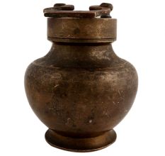 Handmade Antique Brass kamandal Pot For Storing Gangjal