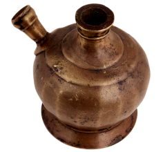 Handmade Brown Brass Munhall Style Hookah Base Pot