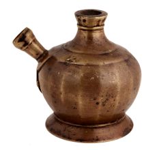 Handmade Brown Brass Munhall Style Hookah Base Pot