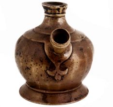 Handmade Brown Brass Munhall Style Hookah Base Pot