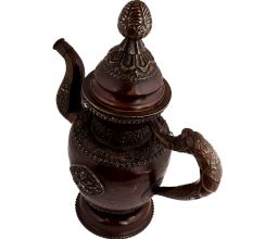 Handmade Black Copper Chinese Tea Pot  With Dragon Handles