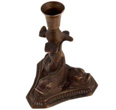 Copper Antique Fish Designed Candle Holder