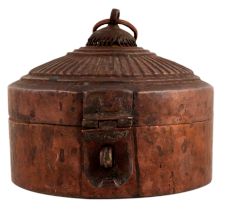 Copper Unique Design Circular Storage Box For Home Decor