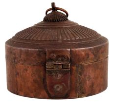 Copper Unique Design Circular Storage Box For Home Decor