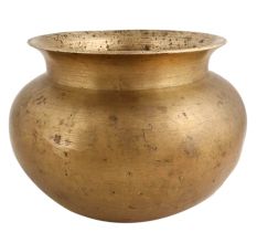Copper Antique Pot Plain For Pooja Room Decor