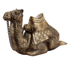 Handmade Brown  Sitting Camel Statue