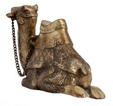 Handmade Brown  Sitting Camel Statue