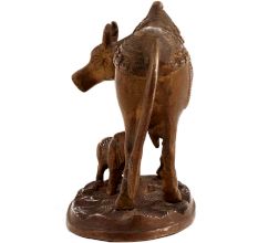 Cow With Calf Carved For Good Luck And Prosperity