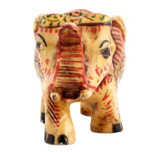 Elephant Hand-painted Trunk Up For Living Room Spaces