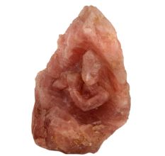 Hand Carved Rose Quartz Stone Krishna God Statue