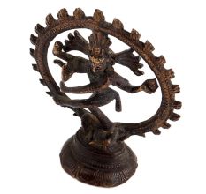 Handmade Black Brass Dancing Shiva Statue for Decoration