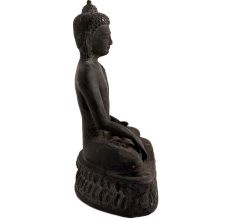 Handmade Black Brass Sitting Buddha Statue in Meditation