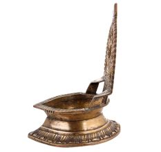 Handmade Brown Brass Ashtalakshmi VilakkuÂ Oil Lamp