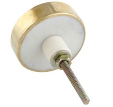 White Makrana Marble Brass Back Plate Cabinet Knobs