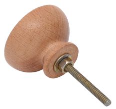 Grey Resin Natural Wooden Dresser Knobs
