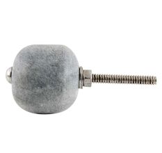 Grey Stone Round Beads Cabinet Knobs