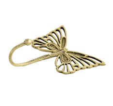 Handmade Golden Brass Butterfly Wall Mounted Hook for Hanging Clothes