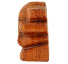 Tribal Ganesha Statue In Polished Wood