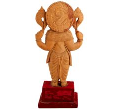 Holy Standing Ganesha Statue In Wood