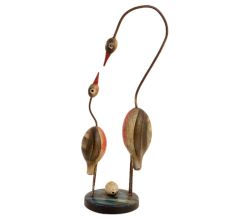 Mother-child Stork Statue For Gifting And Home Decor