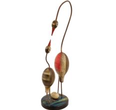 Mother-child Stork Statue For Gifting And Home Decor
