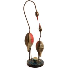 Mother-child Stork Statue For Gifting And Home Decor
