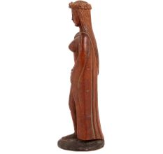 Handmade Red Wood Christian Mariam Statue