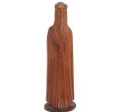 Handmade Red Wood Christian Mariam Statue