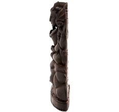 Handmade Black Wood Sitting Lord Shiva Statue
