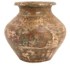 Handmade Brown Brass Middle Eastern Islamic Pot