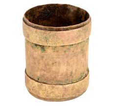 Handmade Golden Brass Grain Measuring Cup Rare Collectable