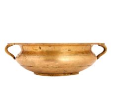 Handcrafted Golden Brass Urli In Traditional Design