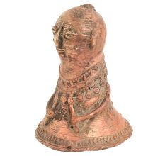 Handmade Red Brass Dhokra Tribal God Statue