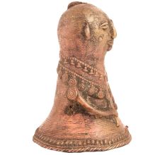 Handmade Red Brass Dhokra Tribal God Statue