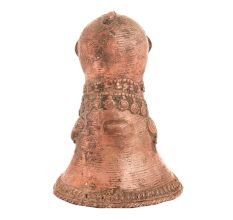 Handmade Red Brass Dhokra Tribal God Statue