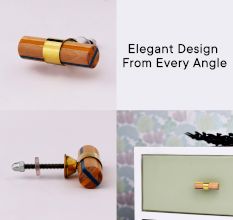 Multicolor Tube Resin Cabinet Knobs