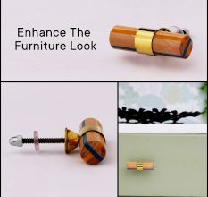 Multicolor Tube Resin Cabinet Knobs