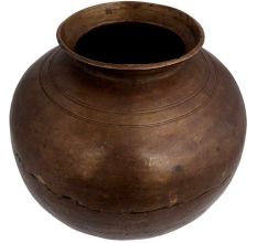 Brass Big Belly Pot For Holy Water