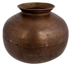 Brass Big Belly Pot For Holy Water