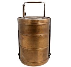 Brass Lunch Box With Three Container
