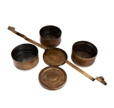 Brass Lunch Box With Three Container