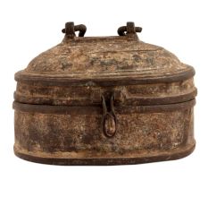 Old-style Brass Container For Storing Knickknacks