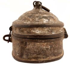 Old-style Brass Container For Storing Knickknacks