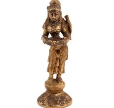 Tribal Woman Statute In The Village Scene